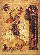 unknow artist The Miracle of Saint George Sltying the Dragon painting